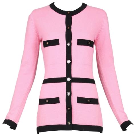 chanel cardigan rosa|Chanel pullover flannel.